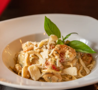 Linguini fruits de mer à la crème fraîche