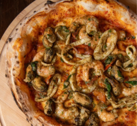 Pizza fruits de mer