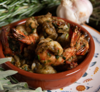 Gambas à l'ail